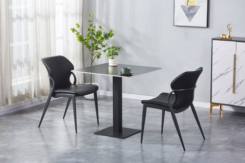 Sintered Stone Table Top – 25mm Thick, Matte Finish, Seamless Design- Black Lux