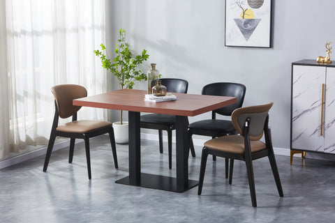 HPL Laminated Restaurant Table Top – Red Cypress Finish