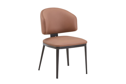 Celio Upholstered Chair - PU Leather Chair w/ Black Legs