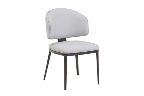 Celio Upholstered Chair - PU Leather Chair w/ Black Legs