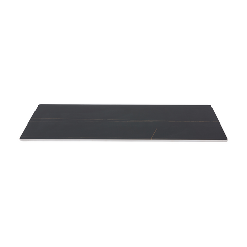 Sintered Stone Table Top – 25mm Thick, Matte Finish, Seamless Design- Black Lux