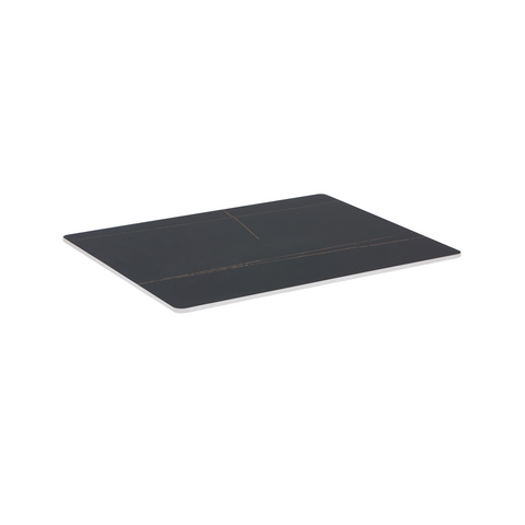 Sintered Stone Table Top – 25mm Thick, Matte Finish, Seamless Design- Black Lux