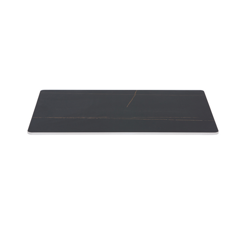 Sintered Stone Table Top – 25mm Thick, Matte Finish, Seamless Design- Black Lux