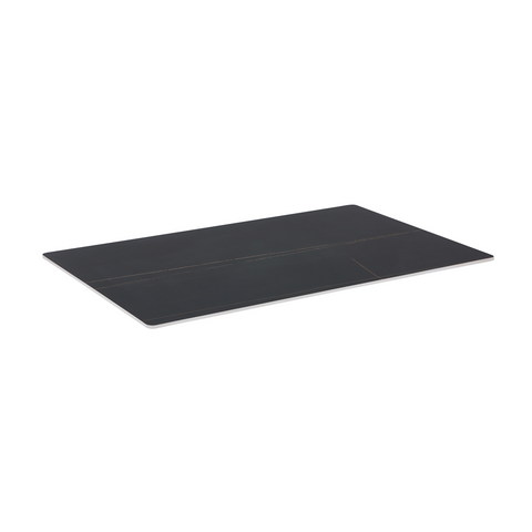 Sintered Stone Table Top – 25mm Thick, Matte Finish, Seamless Design- Black Lux