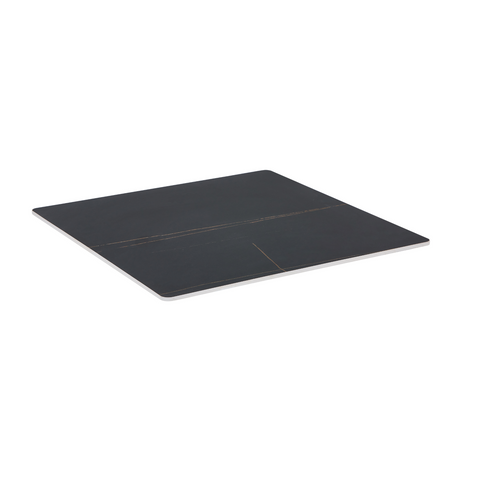 Sintered Stone Table Top – 25mm Thick, Matte Finish, Seamless Design- Black Lux