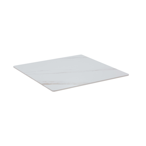 Sintered Stone Table Top – 25mm Thick, Shiny Finish, Seamless Design- Carrera White